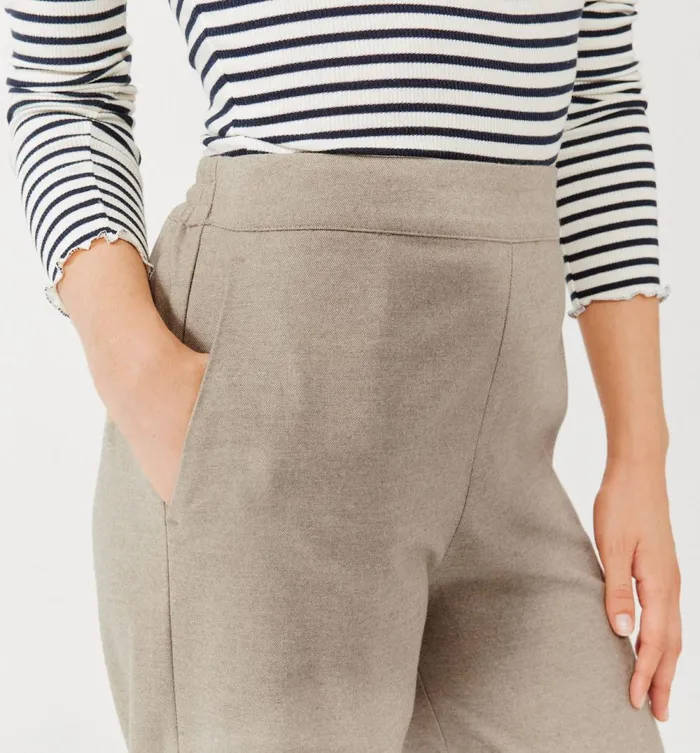 Women Wideleg Trousers 8211 Ecru Promod Trousers Women Wideleg Trousers 8211 Ecru Promod Trousers