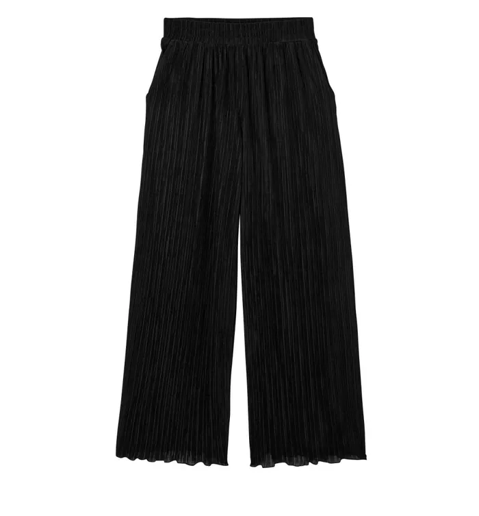 Women Wideleg Trousers With Pleats 8211 Black Promod Trousers Women Wideleg Trousers With Pleats 8211 Black Promod Trousers