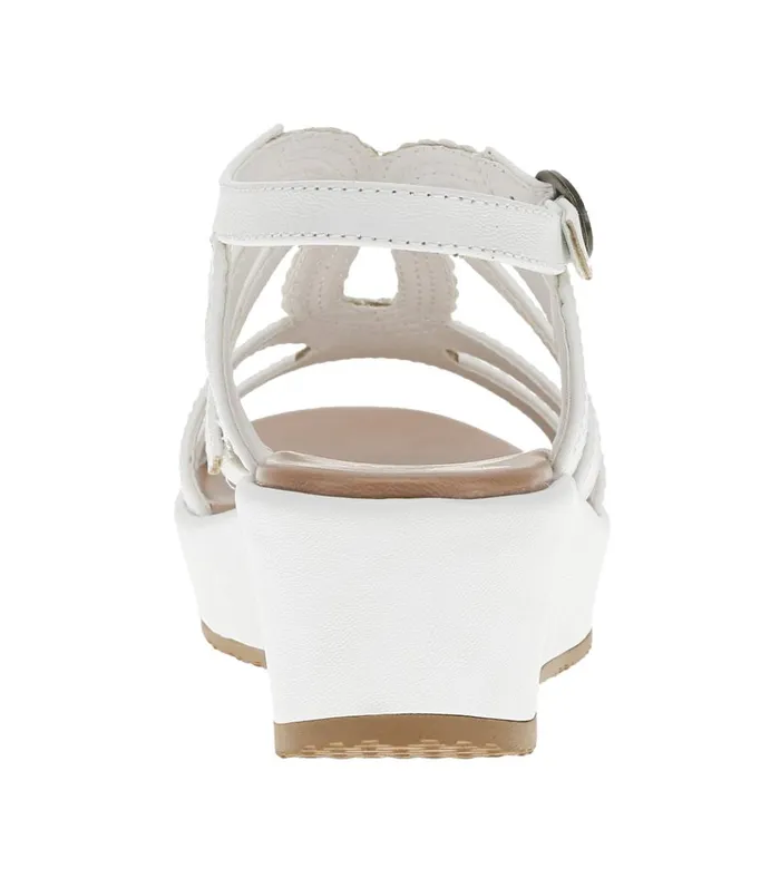 Women Wilma Wedge Sandal White Baretraps Wedge Sandals