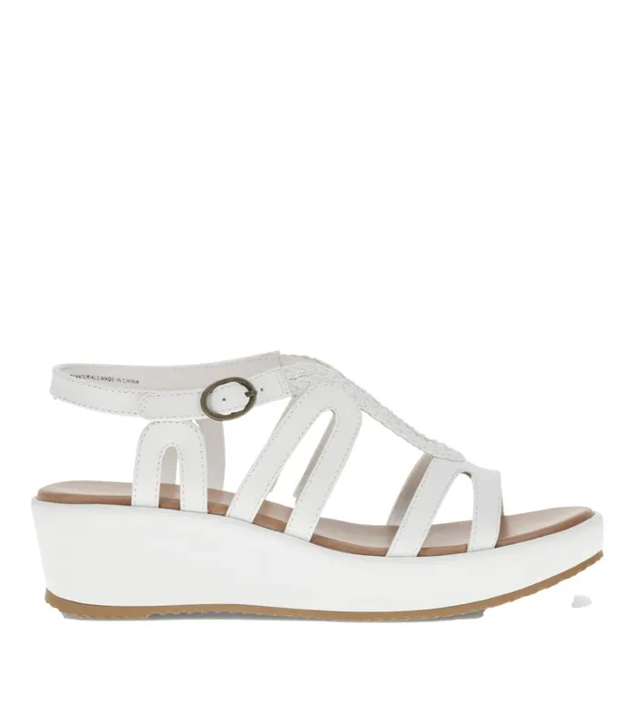 Women Wilma Wedge Sandal White Baretraps Wedge Sandals
