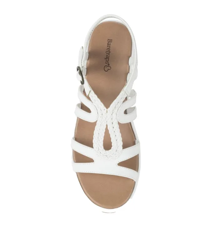 Women Wilma Wedge Sandal White Baretraps Wedge Sandals