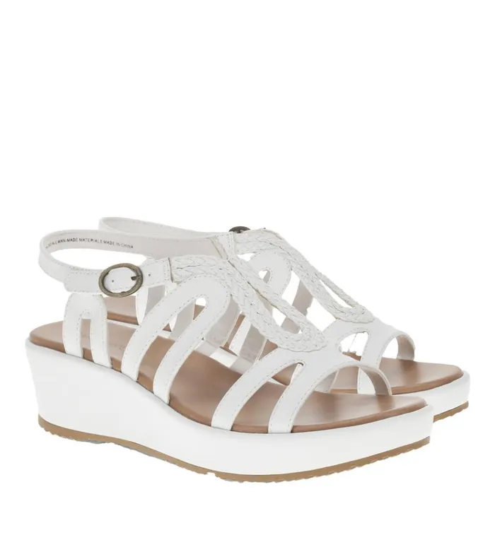 Women Wilma Wedge Sandal White Baretraps Wedge Sandals
