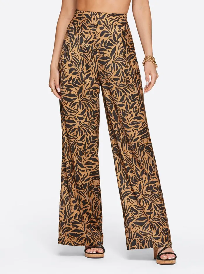Women Winnie Wide Leg Pants In Zebra Floral Jessica Simpson Bottoms