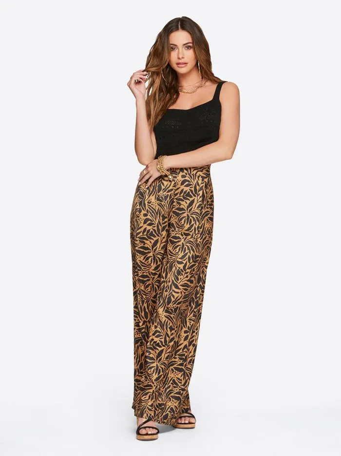 Women Winnie Wide Leg Pants In Zebra Floral Jessica Simpson Bottoms