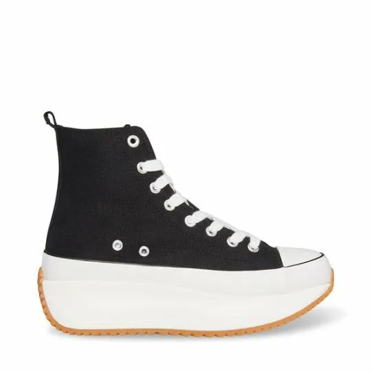 Women WINSTON BLACK Black Steve Madden Sneakers
