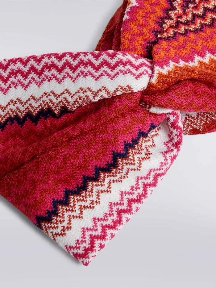 Women Zigzag Wool Blend Band Multicoloured Missoni Hair Accessories Women Zigzag Wool Blend Band Multicoloured Missoni Hair Accessories