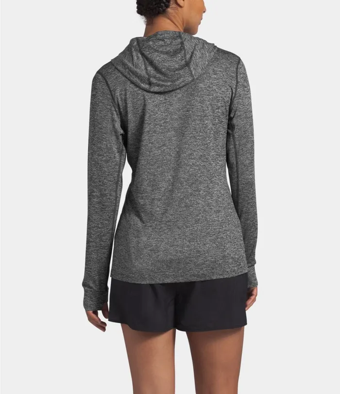 Womens The North Face Active Tops HyperLayer FD Hoodie Tnf Dark Grey Heather
