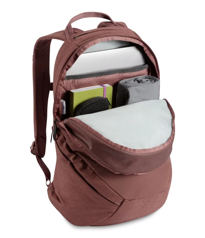 Womens The North Face Backpacks Isabella Backpack Marron Purple Dark Heathertnf Black
