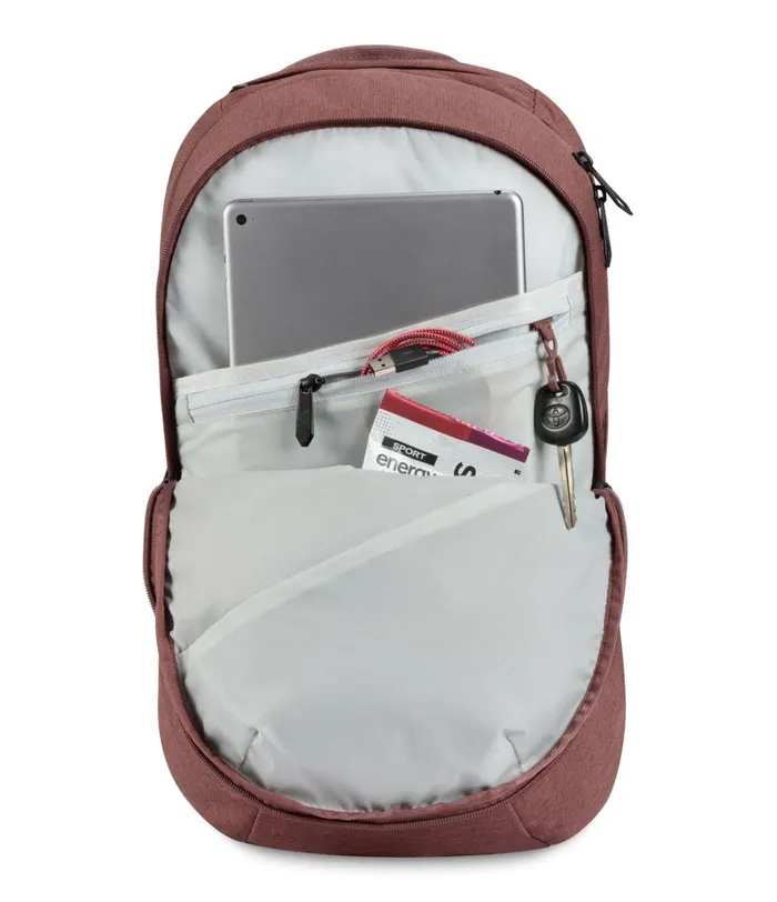 Womens The North Face Backpacks Isabella Backpack Marron Purple Dark Heathertnf Black