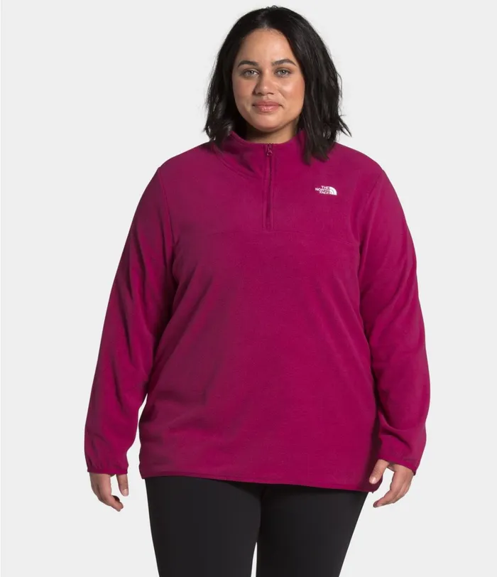 Womens The North Face Fleece Plus TKA Glacier Zip Dramatic Plum