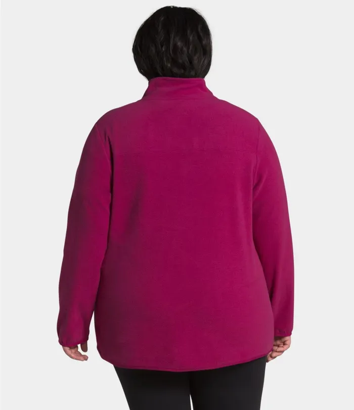 Womens The North Face Fleece Plus TKA Glacier Zip Dramatic Plum