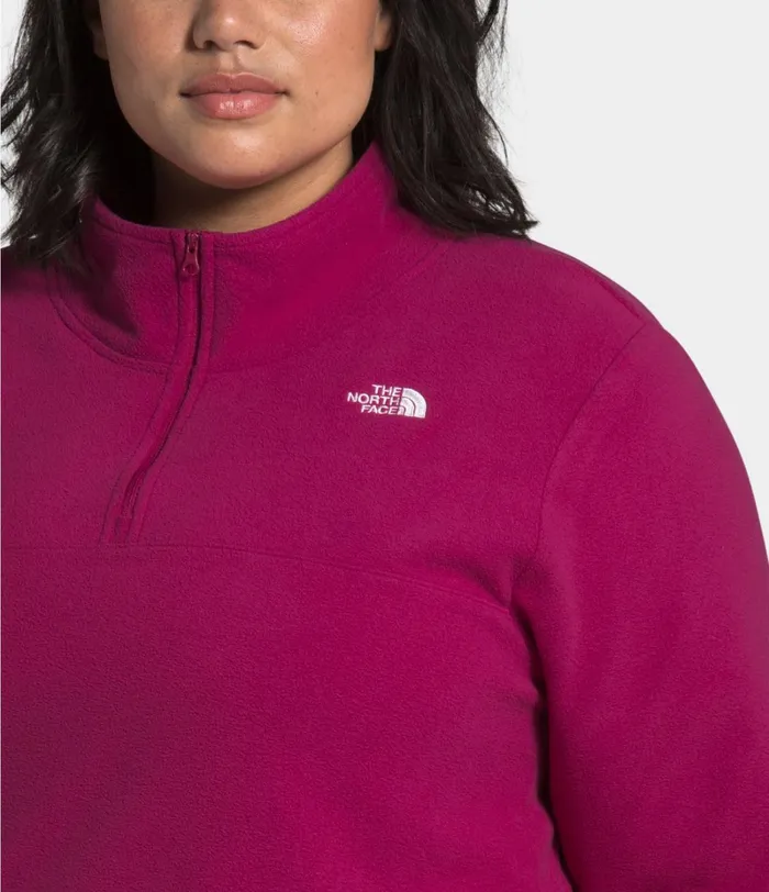 Womens The North Face Fleece Plus TKA Glacier Zip Dramatic Plum