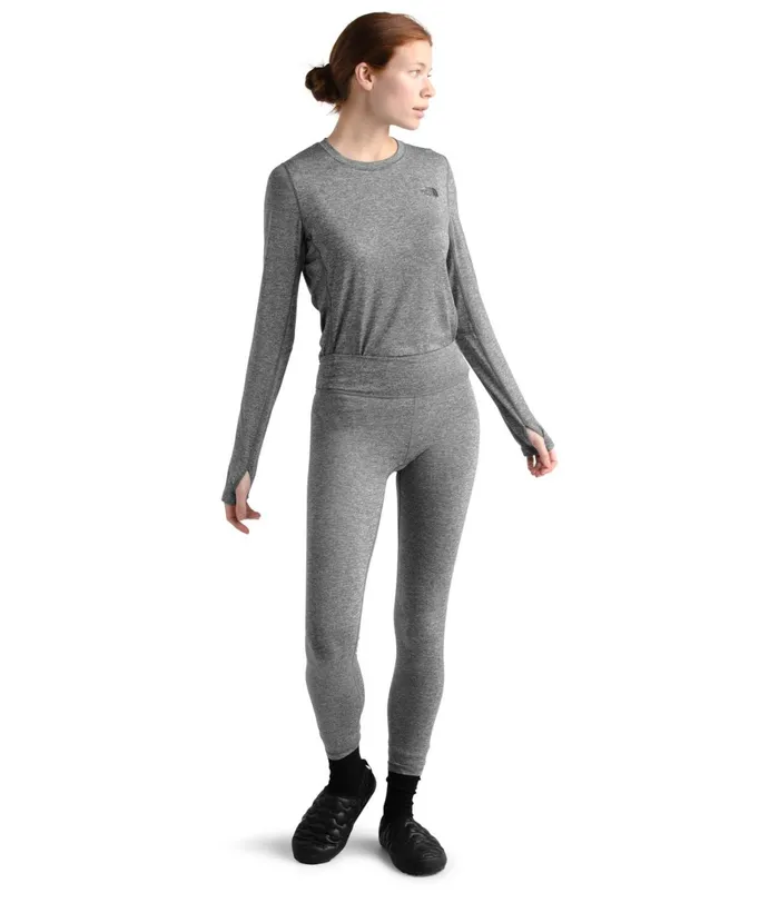 Womens The North Face Leggings Warm Poly Tights Tnf Medium Grey Heather