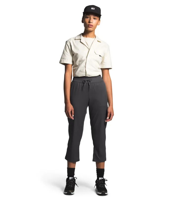 Womens The North Face Pants Aphrodite Motion Capri Graphite Grey