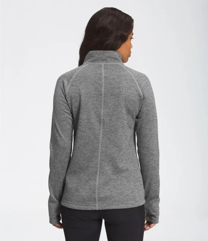 Womens The North Face Softshell Canyonlands FullZip Fleece Tnf Medium Grey Heather
