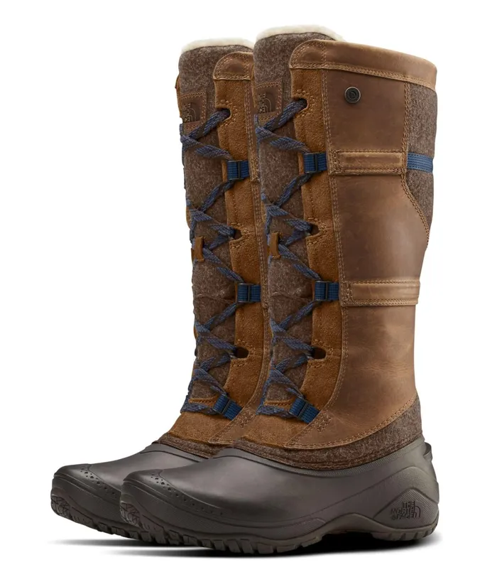 Womens The North Face Winter Boots Shellista IV Tall Demitasse Brwncarafe Brn